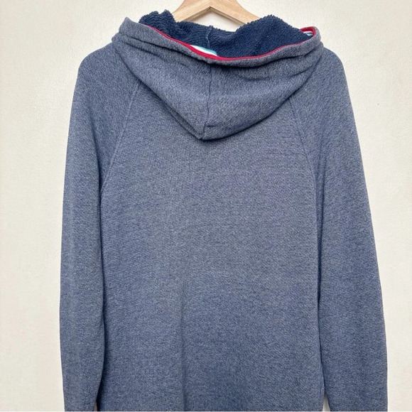 Sol Angles Mens Small Stripes Heathered Blue Hoodie - Picture 10 of 12
